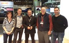 L'équipe de LC Média au Salon de Toronto: Kim Malczewski, Jean Lemieux, Marc Lachapelle, Denis Duquet et Simon Fortin