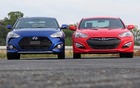 Hyundai Veloster Turbo tout contre Hyundai Genesis Coupé 2.0T R-Spec 2013