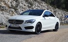 The CLA has the same lines at the CLS, Mercedes-Benz’s four-door sport coupe.