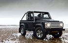 Land Rover's new compact SUV will borrow styling cues from the replacement for the rugged Land Rover Defender seen here.