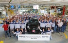 "Exportation de la Yaris 2013 de TMMF vers l'Amérique du Nord (Groupe CNW/Toyota Canada Inc.)".