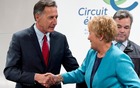 Pauline Marois et le Gouverneur du Vermont Peter Shumlin 
